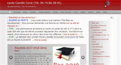 Desktop Screenshot of lycee-corot-morestel.fr