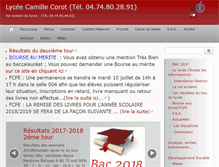 Tablet Screenshot of lycee-corot-morestel.fr